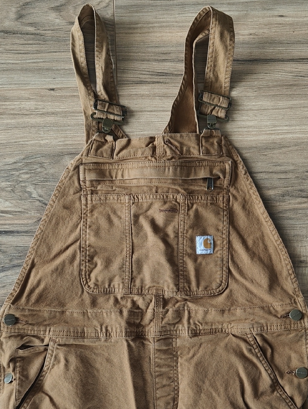 EUC Carhartt Women's Rugged Flex Loose Fit Canvas Bib Overalls - Picture 4 of 12